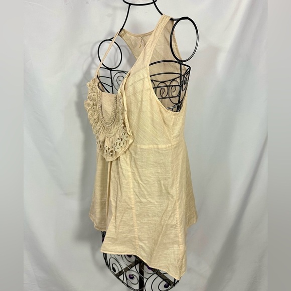 leifsdottir tan linen boho tank size 0 - Picture 4 of 8